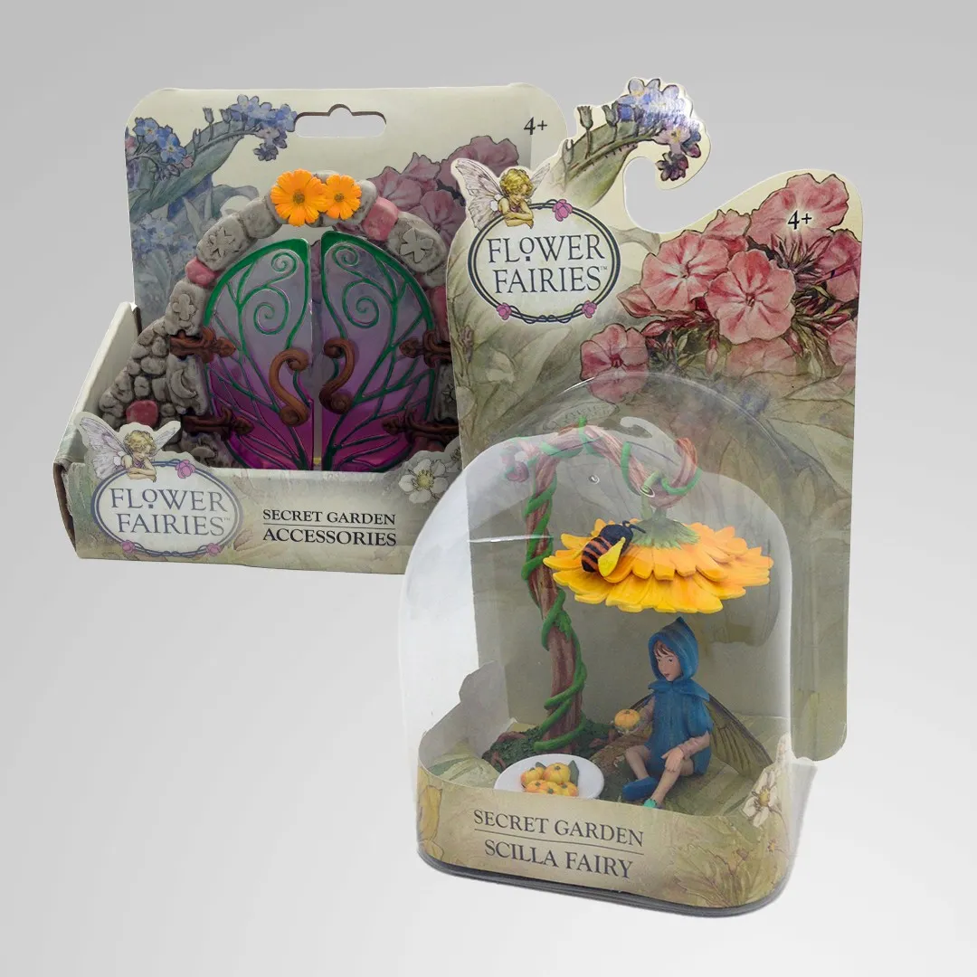 Flower Fairies Secret Garden Accessories playset with fairy figurine and ornamental gate